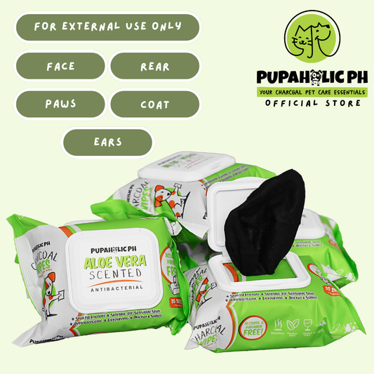 2 Packs of Charcoal Wipes - (30 sheets)