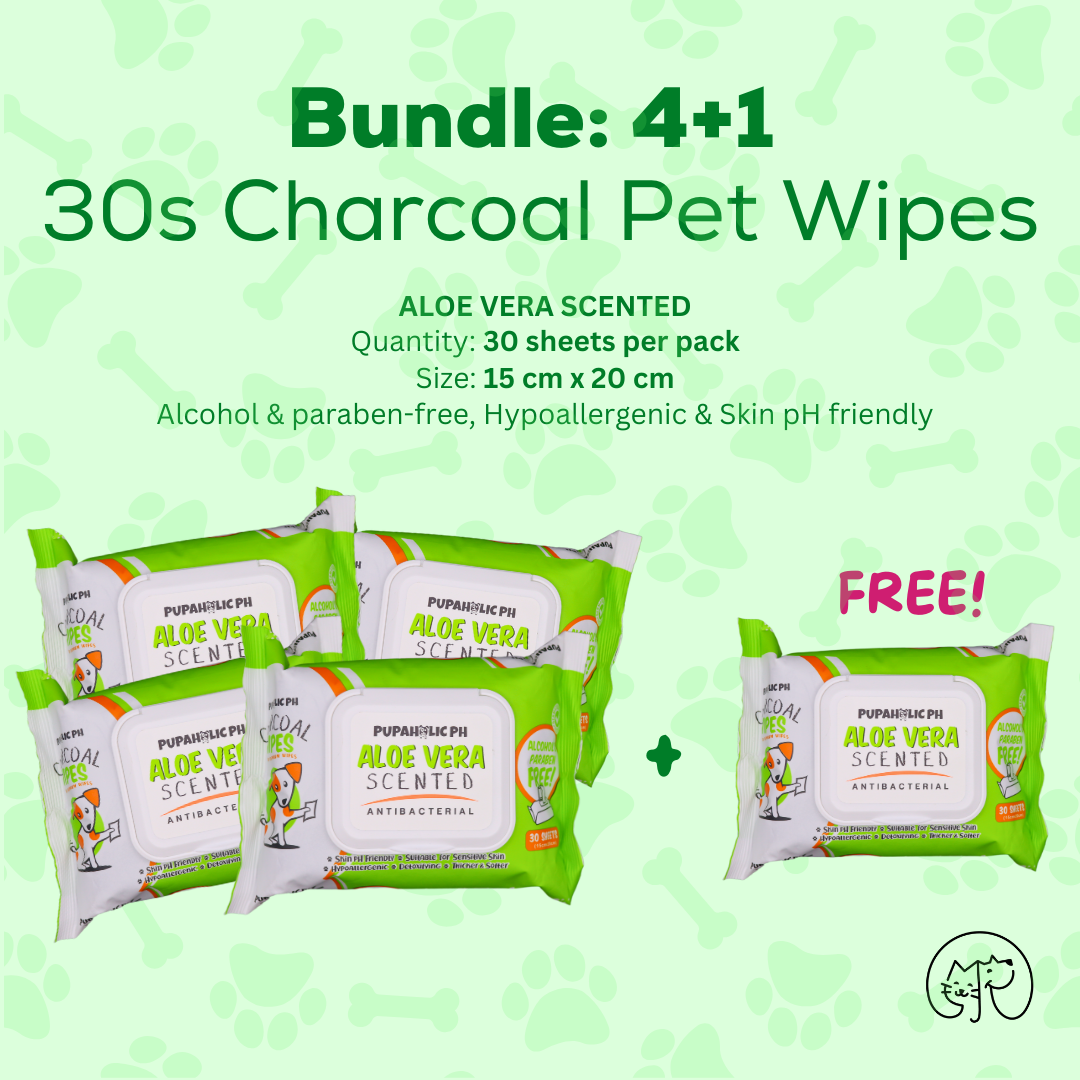 4+1 Pupaholicph Charcoal Wipes - 30pulls