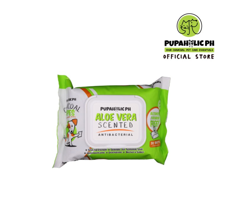 1 Pack Pupaholicph Charcoal Wipes - 30 pulls
