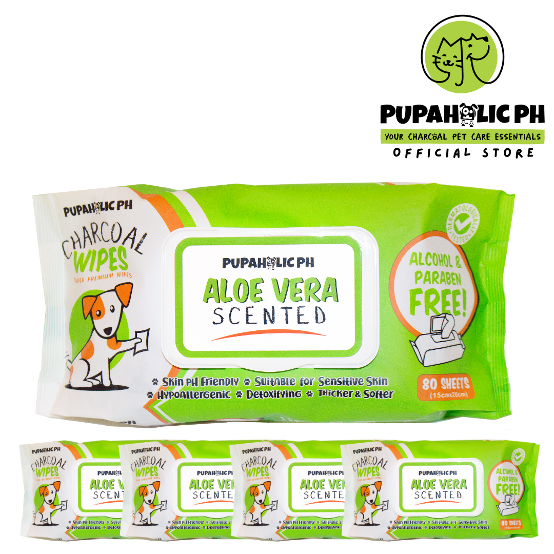 4+1 Charcoal Pet Wipes (80 sheets)