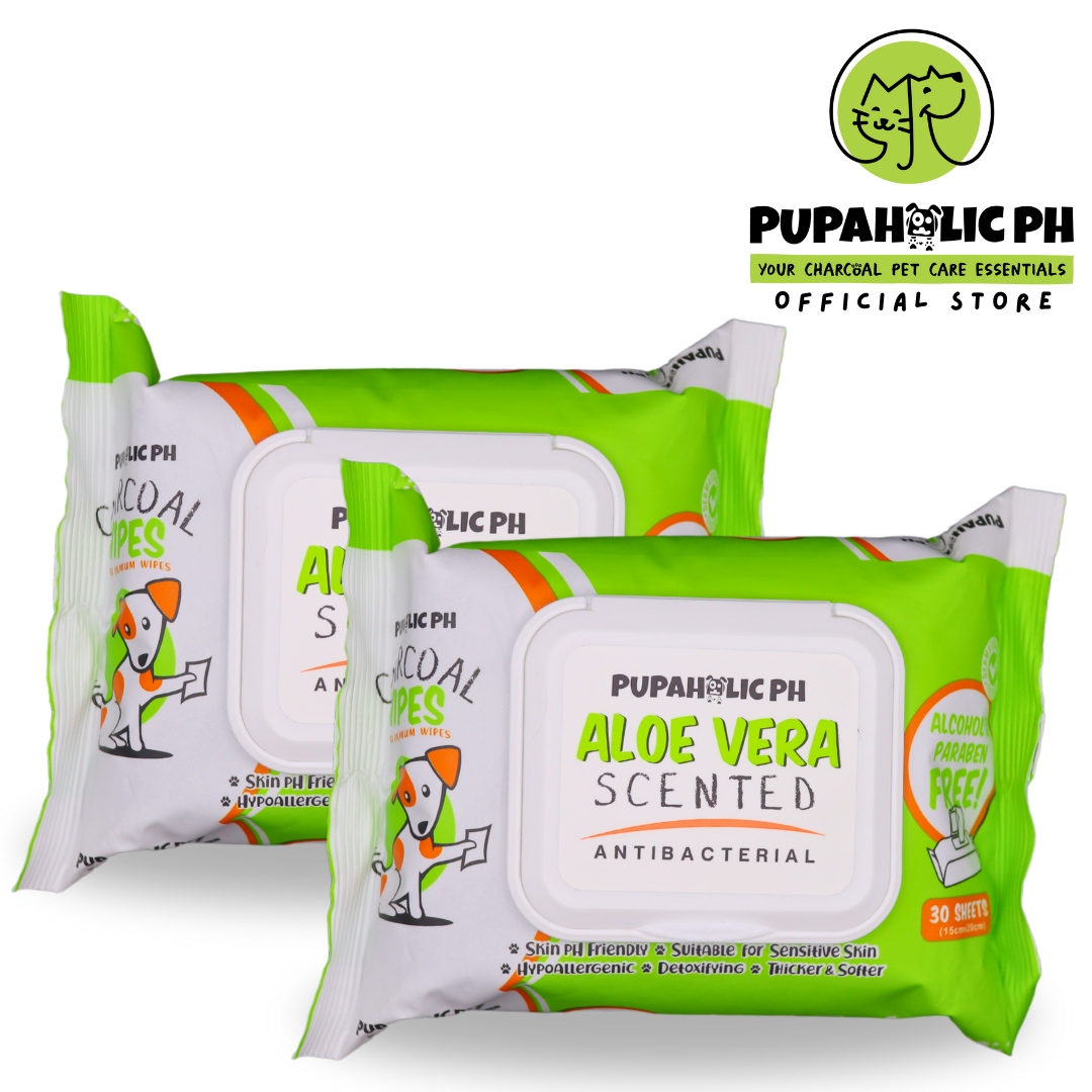2 Packs of Charcoal Wipes -  (30 sheets)