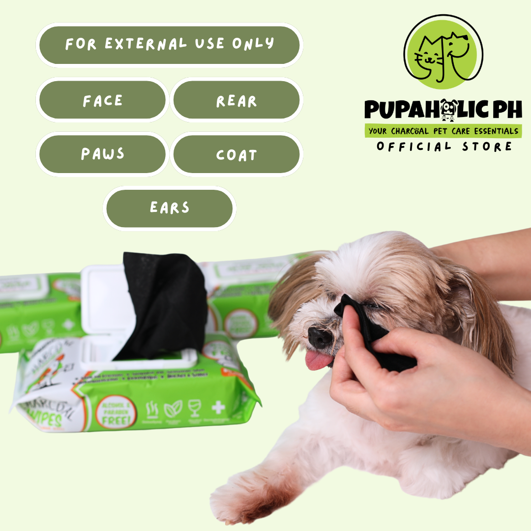 4+1 Charcoal Pet Wipes (80 sheets)