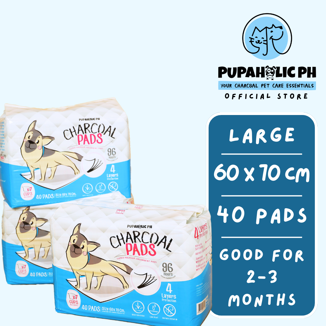 Large Charcoal Pads & Charcoal Wipes Bundle