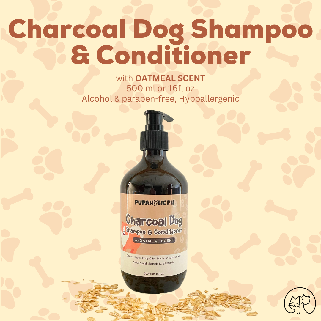 PUPAHOLIC PH Charcoal Dog Shampoo with Oatmeal Scent