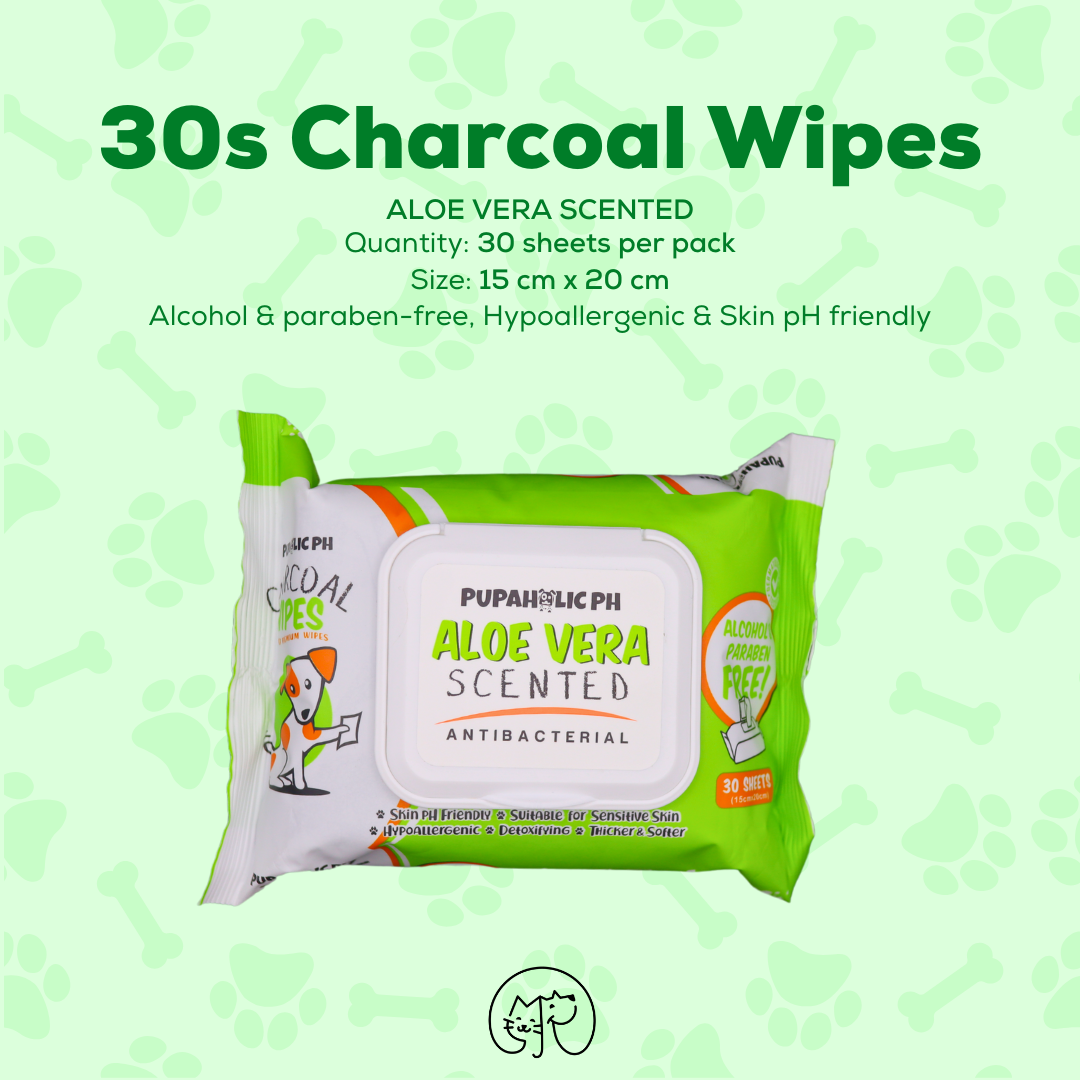 1 Pack Pupaholicph Charcoal Wipes - 30 pulls
