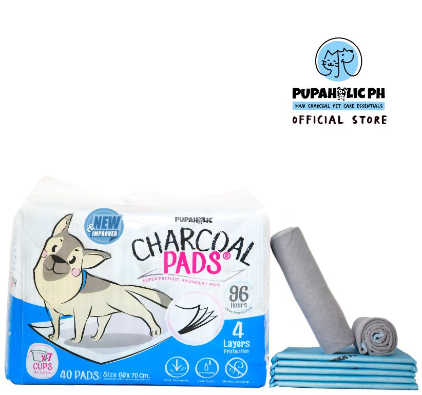 1 Bag of Pupaholic PH NEW AND IMPROVED Charcoal Pads 60cm x 70cm - Good for 2-3 months use